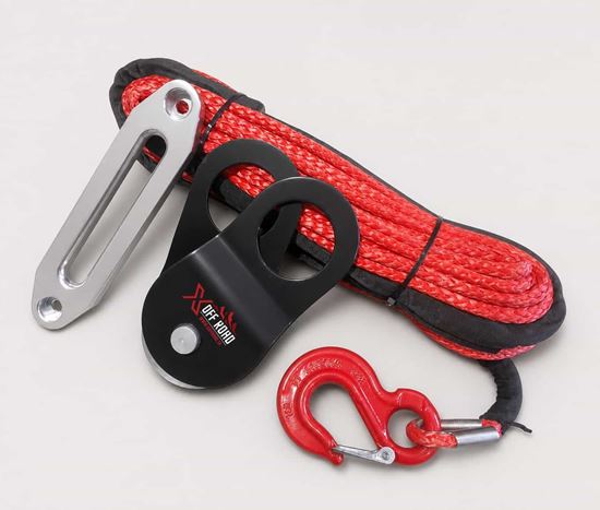 Obrázok 3-Pack Syntetické lano, Prievlak, Kladka 10ton