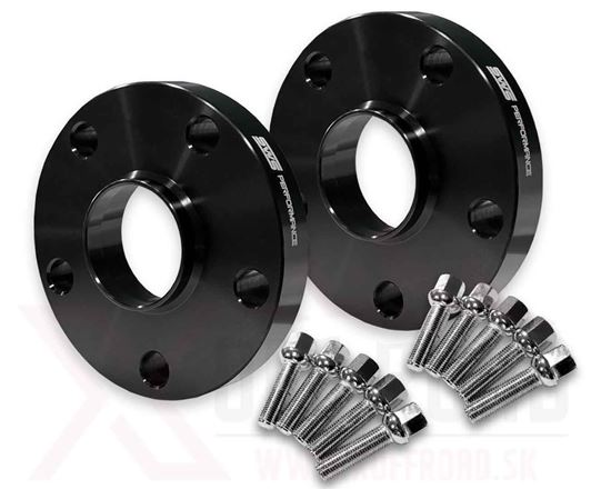 Obrázok Rozširovacie podložky SWS Performance 5×120, 72,5 mm, 15 mm – čierne + skrutky