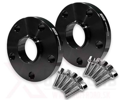 Obrázok pre výrobcu Rozširovacie podložky SWS Performance 5×120, 72,5 mm, 20 mm – čierne + skrutky