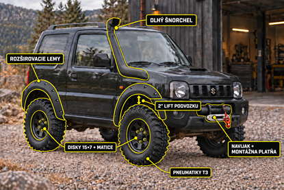 Obrázok pre výrobcu SUZUKI JIMNY TERÉN PACKET (1998 - 2017)